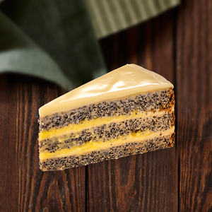 Маковый торт с лимонным курдом