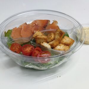 Салат Цезарь с семгой