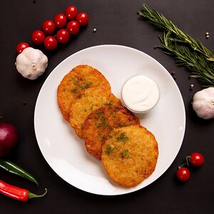 Драники со сметаной 