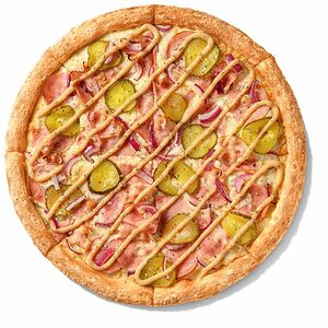 Мега пицца с беконом Средняя Традиционное