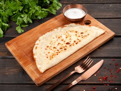 Кутаб с картошкой и сыром
