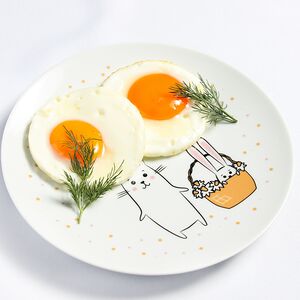 Яичница с сосисками