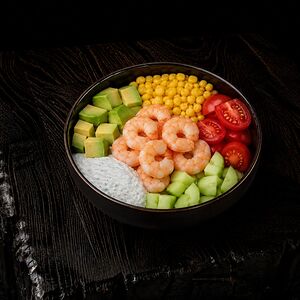 Боул с креветками