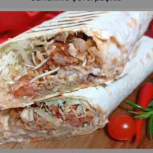 Шаурма добавке тёртое сыр моцарелла