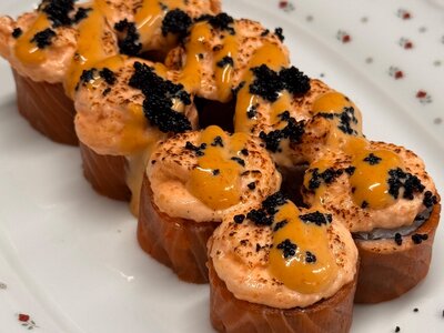 С лососем и такуаном 