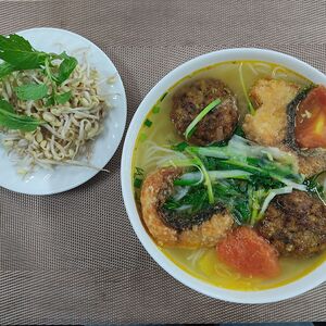 Вермишель с ассорти из рыбы