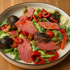 Салат с пастрами