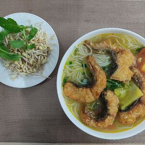 Вермишель с рыбой