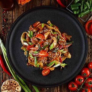 Удон с курицей