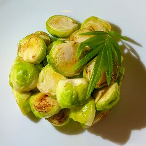 Брюссельская капуста обжаренная