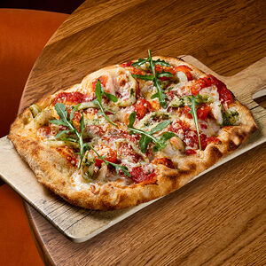 Римская пицца с морепродуктами