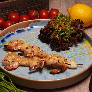 Креветки гриль