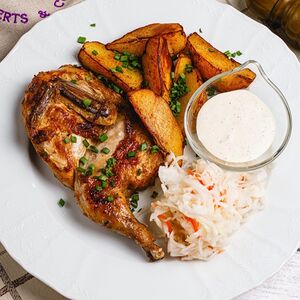 Цыплёнок с запеченным картофелем 