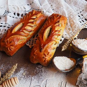 Мини-пирог с капустой