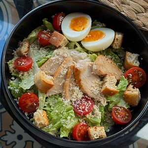 Салат Цезарь c цыпленком