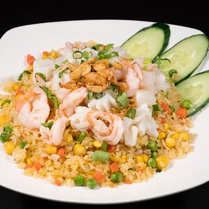 Жареный Рис с Морепродуктами