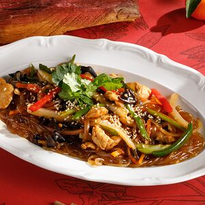Стеклянная лапша с цыпленком