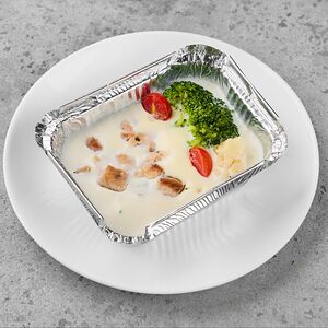 Омлет с кетой, томатами черри и овощами