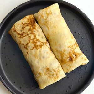 Блины с пеперони и сыром