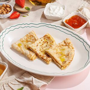Блины со сметаной