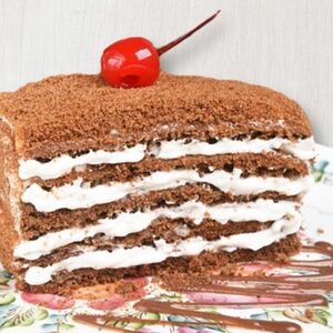 Шоколадный медовик