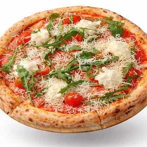 Пицца сыром Страчателла