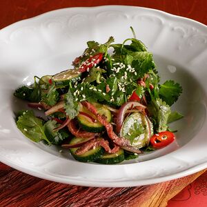 Салат с говядиной по-корейски 