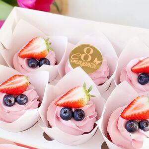 6 капкейков 8 Марта 