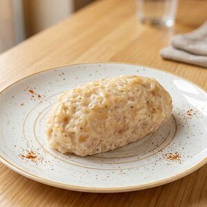 Кнели куриные на пару с рисом