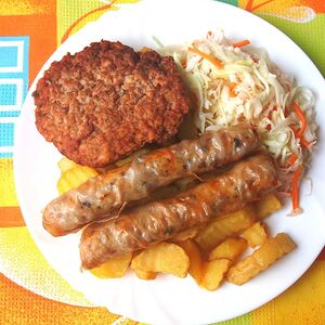 Нем чаран с гарниром 