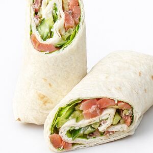 Ролл со слабосолёной сёмгой