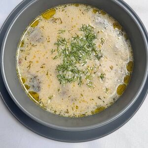 Суп сырный с шампиньонами