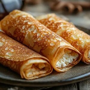 Блинчики с творогом сладкие