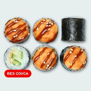 Запеченный маки с огурцом