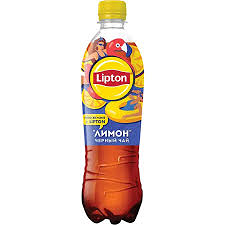 Холодный чёрный чай Lipton Лимон 0,5л
