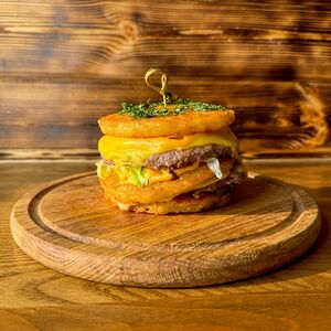 Дранбургер С двойной говядиной