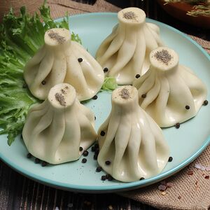 Хинкали с картофелем и грибами