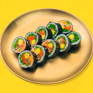 Фрэш кимпаб с овощами