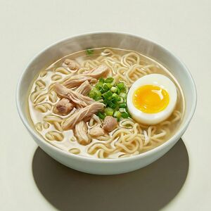 Куриная лапша с яйцом