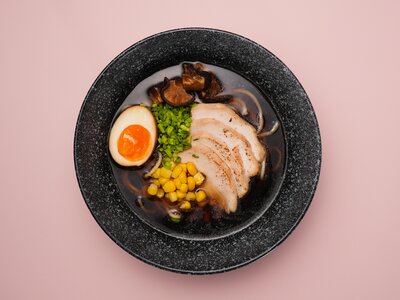 Лёгкий рамен с курицей