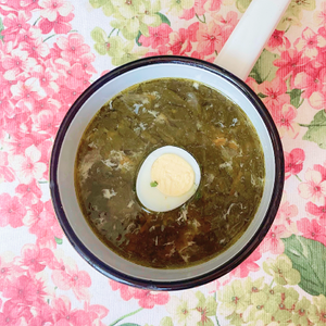 Борщ зелёный со щавелем