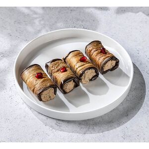 Баклажановые рулеты с орехами