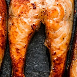 Семга на углях