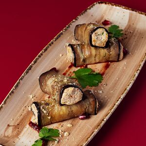 Рулетики из баклажанов