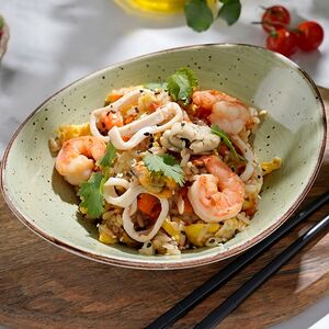 Рис с морепродуктами