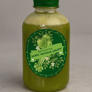 Թարմ քամած խնձոր, վարունգ և նեխուր