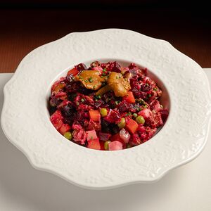 Винегрет с лисичками