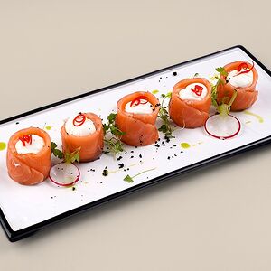 Лосось с сырным кремом