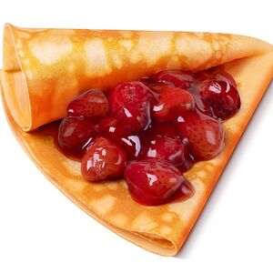 Блин с клубникой