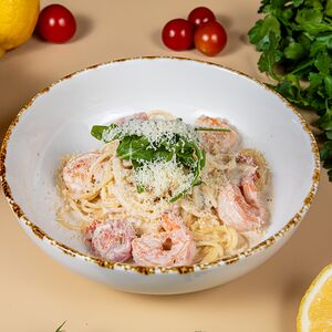 Паста с креветками